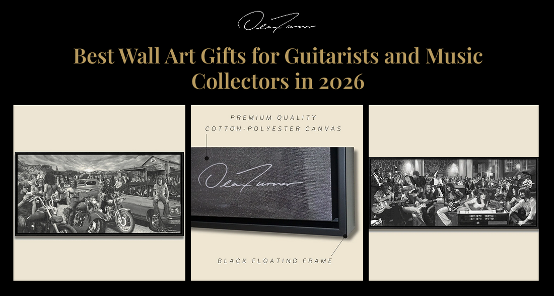 Wall Art Gifts for Guitarists and Music Collectors