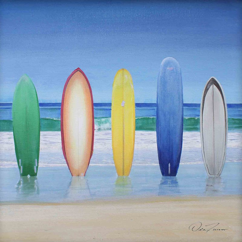 Five Surfboards Dean Turner Art Five surfboards dean turner art