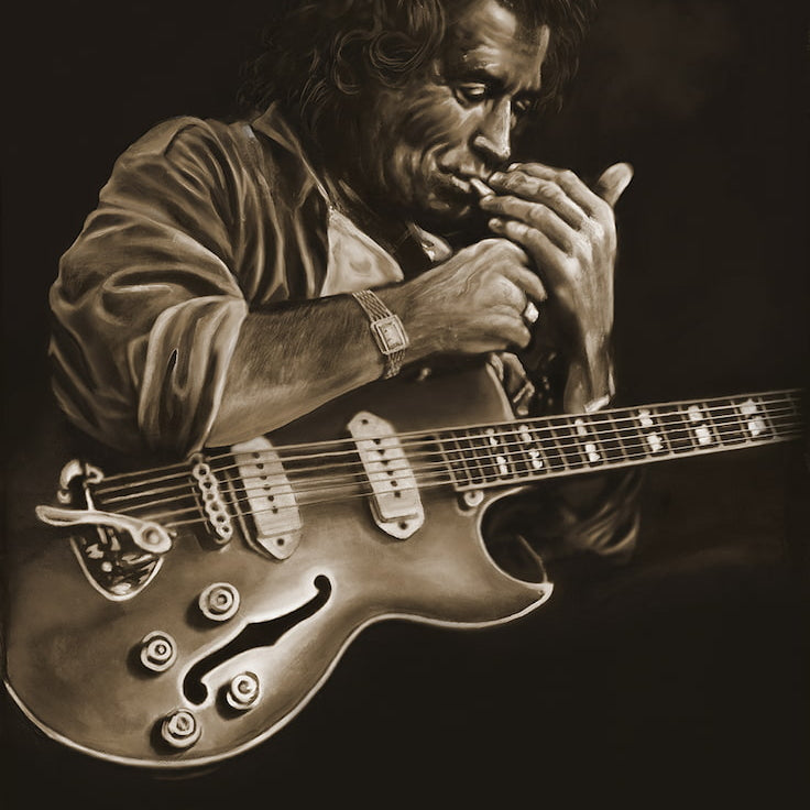Keith Richards Smoking